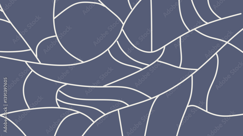 Poster abstract pattern texture curved lines with retro style. abstract wavy lines background
