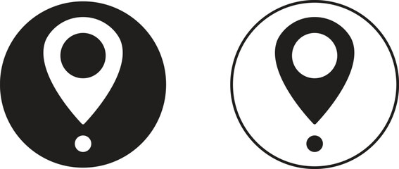 Set of map pin location icons. Modern map markers vector isolated on transparent background. GPS location symbol collection. Modern map markers global positioning system and travel destinations.