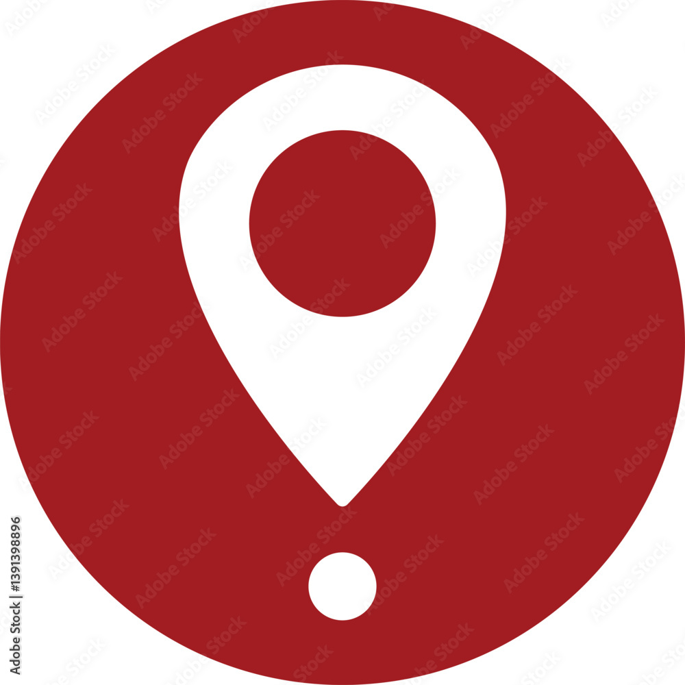 Poster map pin location icon. modern map markers vector isolated on transparent background. gps location sy