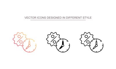 Temperary Offer icon design with white background stock illustration