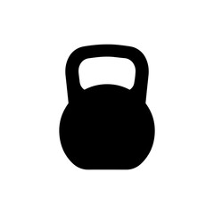 Silhouette of Kettlebell with Handle - Simple Shape