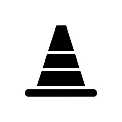 Triangular Sports Cone Icon for Athletic Training and Events