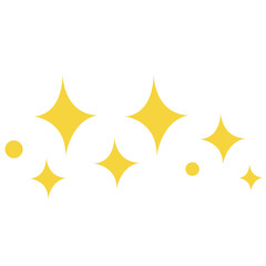 Vector sparkle stars illustration on blue background. Ideal for designs needing magical, clean, or shiny effects, perfect for hygiene visuals, decorative themes, fantasy projects, or kids’ graphics.