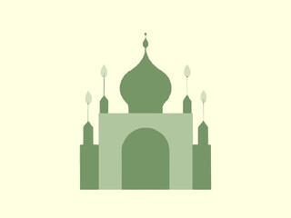 taj mahal vector illustration