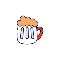 Bar icon design with white background stock illustration