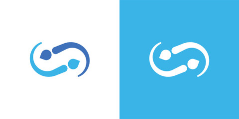 Letter i abstract logo. Suitable for business logo, brand, interview show, podcast, quiz. Flat Vector Logo Design Template Element.