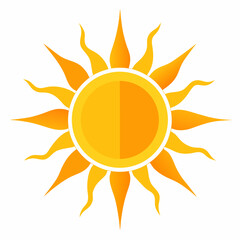sun icon vector illustration