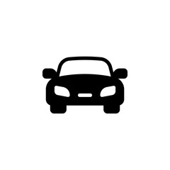 car icon. viewed from the front. Ideal for use in automotive design, mobile apps, websites, and other creative projects