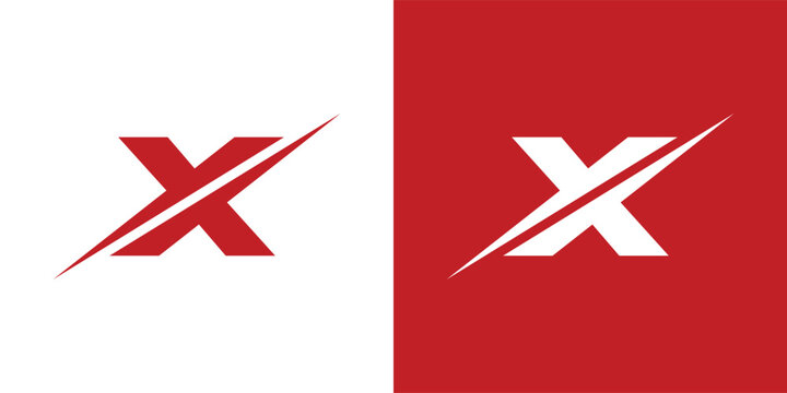 Letter y x logo. Suitable for business logo, brand, interview show, podcast, quiz. Flat Vector Logo Design Template Element.