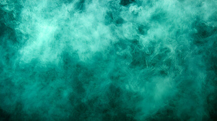 Fototapeta premium Teal smoke swirls in abstract pattern