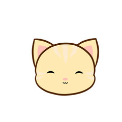 animal, cat, cute, pet, domestic, feline, isolated, kitty, white, mammal, adorable, background, funny, happy, vector, portrait, design, fluffy, playful, beautiful, illustration, kitten, sweet, icon, p