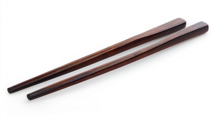 Elegant Long Slim Brown Chopsticks for Dining