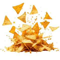 Tortilla Chips Falling Delicious Snack
