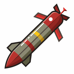 rocket isolated on white background