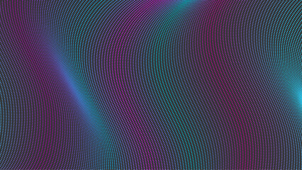Obraz premium Abstract vector background of halftone wave dots. resembles the texture of folded fabric.
