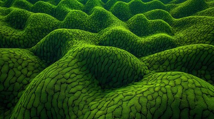 Rows of Lush Green Hedges