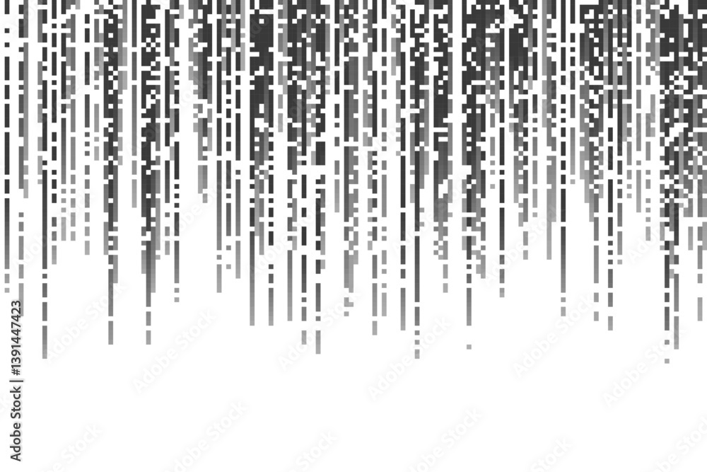 Poster pixel vector pattern. gradient horizontal speed lines with halftone texture. digital computer game d