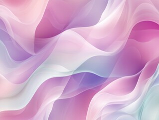 Fototapeta premium Gentle flowing shapes in soft pastel colors evoke a calming and dreamy atmosphere perfect for creative applications