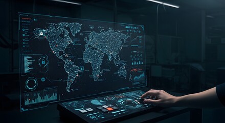 A dynamic AI-powered cybersecurity interface that provides real-time digital threat detection and neutralization across networks