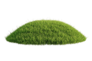 Lush green grass hill
