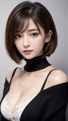 Fototapeta premium 女, ビジネス, 水着, スポーツ,オフィス,ビキニ, ストラップ, 社員証 女性実業家, 美しさ, 人々, 笑う, 1, モデル, ファッション, 淑女, 人, 笑みを浮かべている, 髪の毛, 黒, ブルネット, 立っていること, スタジオ, スーツ, グラス, プロ, 成功, 顔, アーム, 体女, うっとりさせる魅力, ランジェリー, ポーズ, ドレス, bra, 下着, ふしだらな, 体,