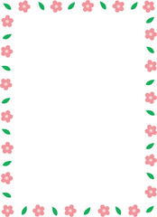 벚꽃 테두리 벡터