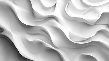 Obraz premium Abstract wavy textures in gray and white tones representing elegance and flow