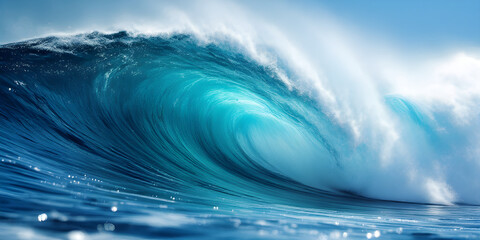 Majestic Turquoise Ocean Wave
