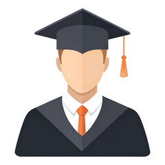 Graduate student icon, education, success