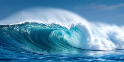 Beautiful Ocean Wave in Motion