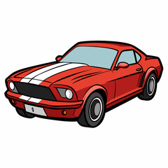 Obraz premium red sports car