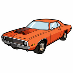 Fototapeta premium red sports car