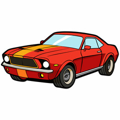 Obraz premium red sports car