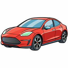 Obraz premium red sports car