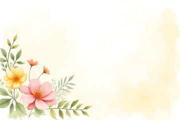 Naklejka premium spring background with flowers