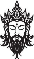 Collection of Royal Crown king ornament Silhouettes