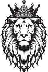 Collection of Royal Crown king ornament Silhouettes