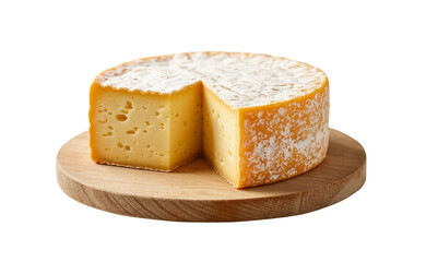 Hard cheese on a transparent background, AI generated