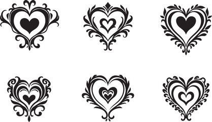 Collection of Royal Crown king ornament Silhouettes"