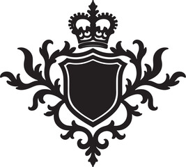 Collection of Royal Crown king ornament Silhouettes"