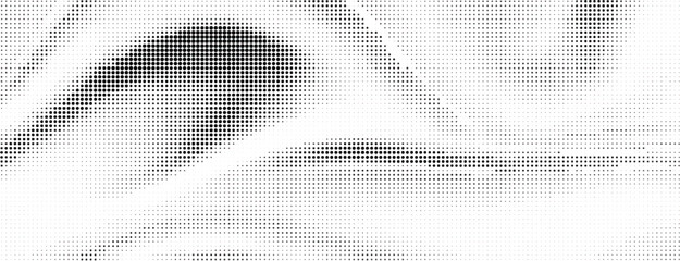 Fototapeta premium Abstract light halftone pattern. Black and white vector illustration 