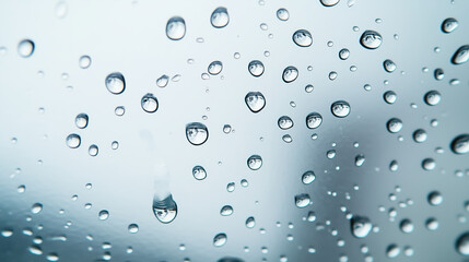 water drops on glass.