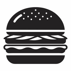 vector illustration of hamburger
