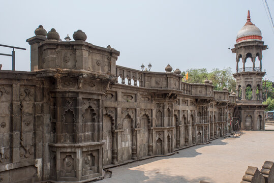 Outside view of An Ancient Architecture of Rankala Lake wall, Kolhapur, Maharashtra, India.
