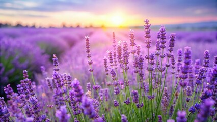 Fototapeta premium Spring Lavender Field Urban Exploration Photography Background Image - High-Resolution Stock Photo
