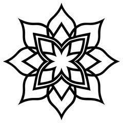 Graffiti typography fusion mandala line art  vector illustration 