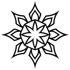 Graffiti typography fusion mandala line art  vector illustration 