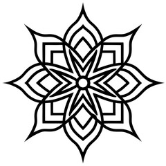 Graffiti typography fusion mandala line art  vector illustration 