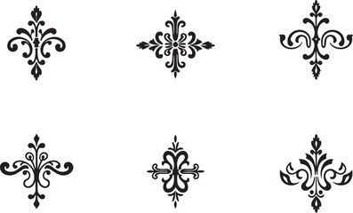 "Vector Petal and Flower Silhouettes Set"