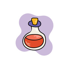 Potion Bottle icon islote white background vector stock illustration